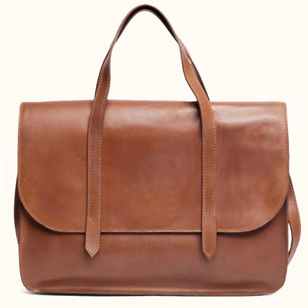 ABLE Isabel Heritage Messenger Leather Bag